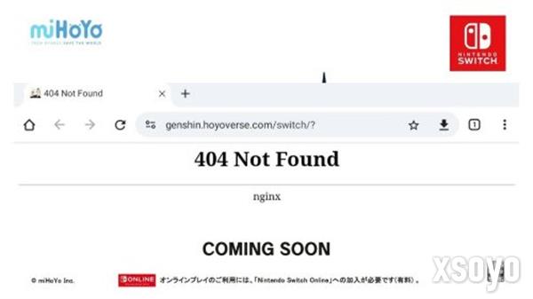 NS版无了?《原神》Switch官网已无法访问