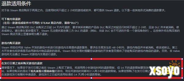 Steam更新退款政策 EA累计时间计入退款时间