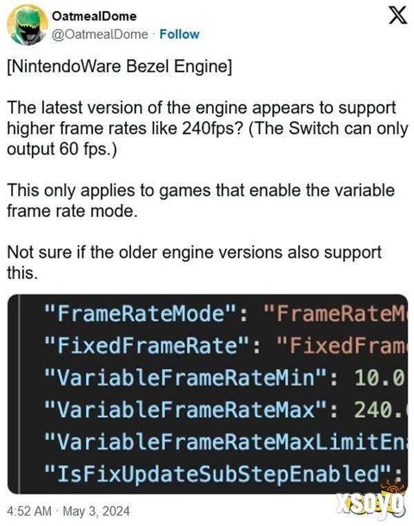 终于60FPS！NS2或支持60FPS+游戏和40 FPS 120Hz模式