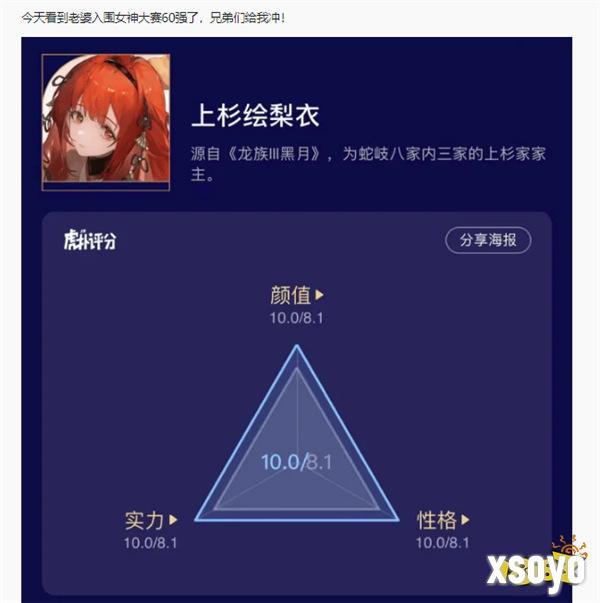 今年虎扑女神大赛，《龙族》粉丝集体演了一出“越共探头”