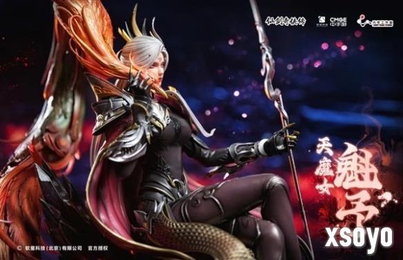 《仙剑7》收藏级雕像天魔女-魁予开定 暗黑系美女！