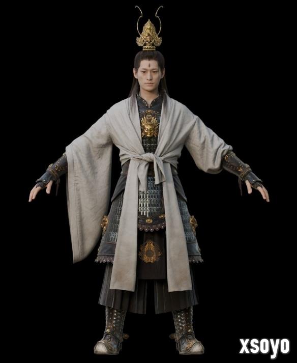 博主分享《黑神话：悟空》二郎神3D模型：帅气威风！