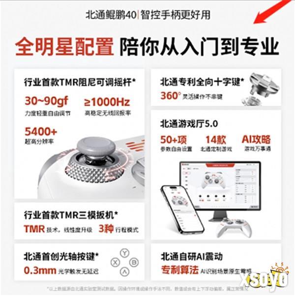 新一代智控手柄今日上线  北通鲲鹏40火热预售中