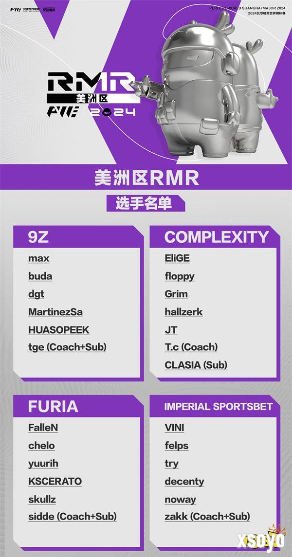 上海Major三赛区RMR参赛选手名单锁定,首轮对阵出炉!