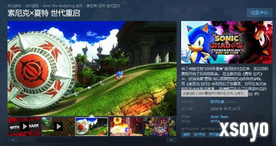 《索尼克×夏特 世代重启》好评如潮Steam好评率达97%