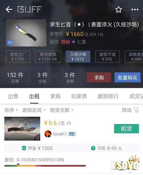 CS租赁要注意什么 CS租赁饰品注意事项