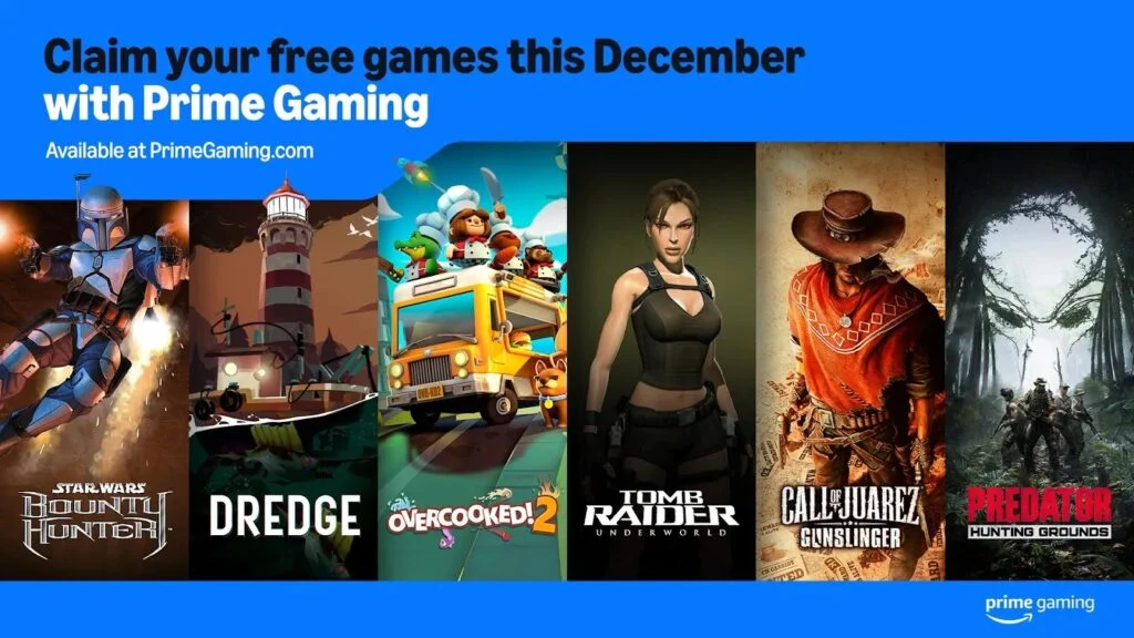 “亚马逊Prime Gaming”订阅服务12月免费游戏公布