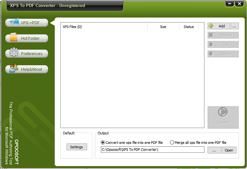 Opoosoft XPS To PDF ConverterV5.9