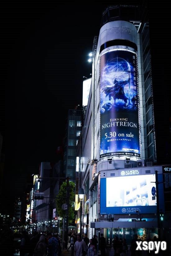 《艾尔登法环黑夜君临》下周发售！涩谷巨幕广告预热