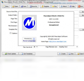Macrobject Word-2-Web Converter2007.11