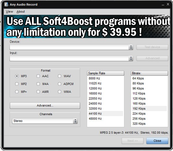 Soft4Boost Any Audio Record 8.4.3.251