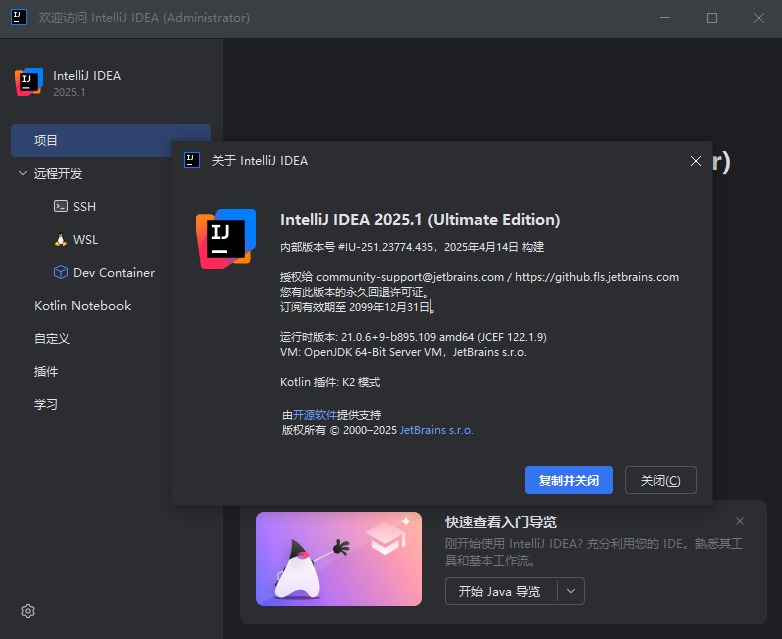 IntelliJ IDEA2025.1.2