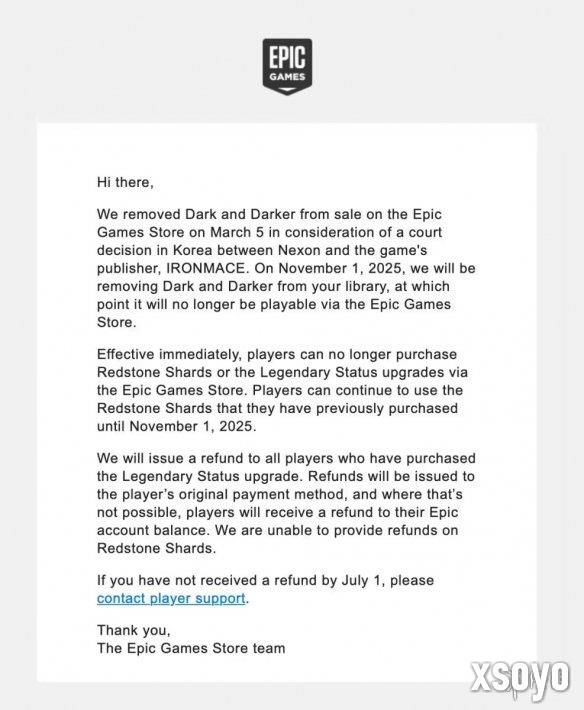因开发商版权纠纷 《越来越黑暗》将于11月从Epic移除
