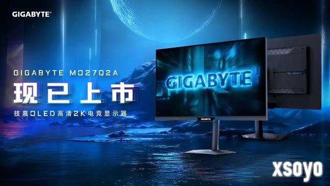 技嘉 MO27Q2A 280Hz QHD OLED 电竞显示器抢先上市