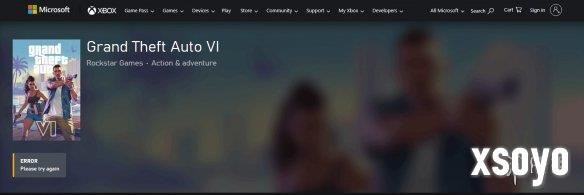 《GTA6》上架Xbox商店 惊现安装文件！网友们惊呆了
