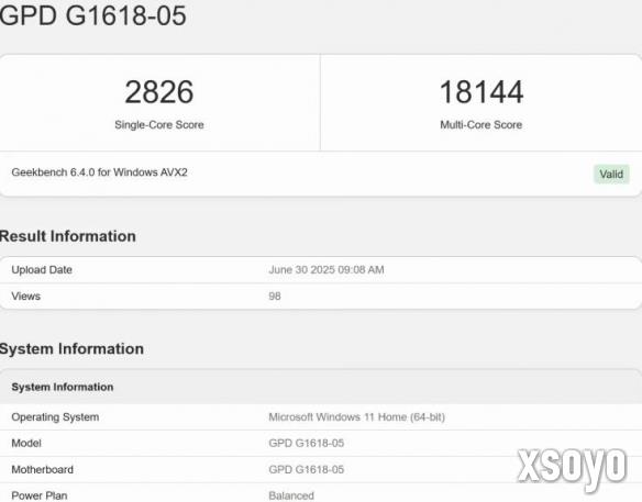 GPD测试AMD锐龙AI Max+395处理器:GPD Win5要来了?