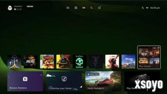 Xbox仪表盘将新增"历史"功能 云端跨设备访问更便捷
