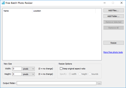 Free Batch Photo Resizerv2.4.2