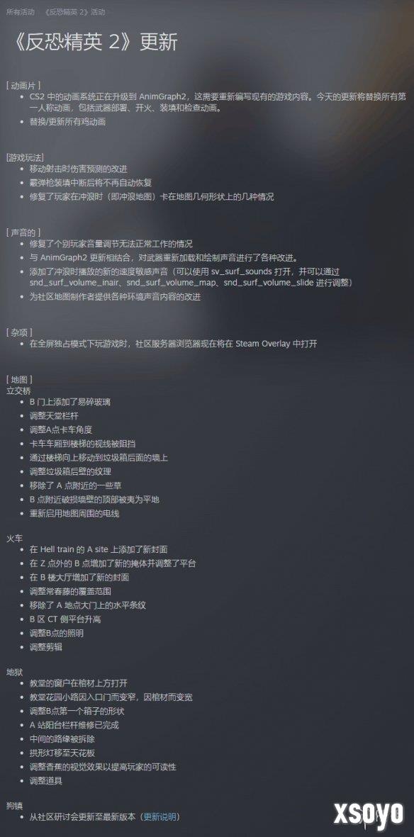 Valve发布《CS2》全球更新！优化多维度游戏体验