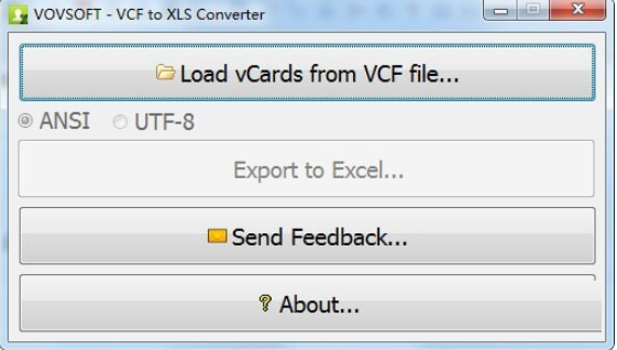 VCF to XLS ConverterV1.0