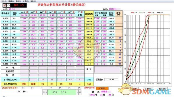 沥青级配自动计算