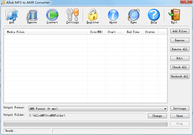 Allok MP3 to AMR Converter3.0