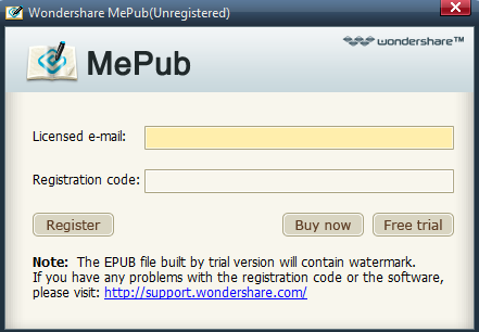 Wondershare MePub 64位1.0.1.2