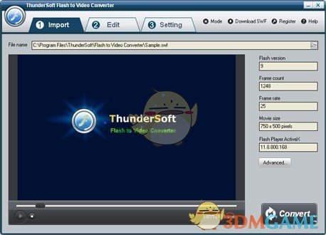 ThunderSoft Flash to AVI Converter最新版