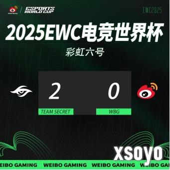 EWC 八强破局战：WBG 与《彩虹六号》共筑 CN FPS 新增长极