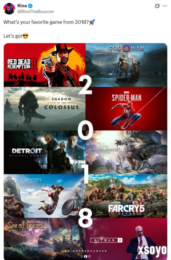 老外怀念2018年：那一年的游戏简直是神仙打架！