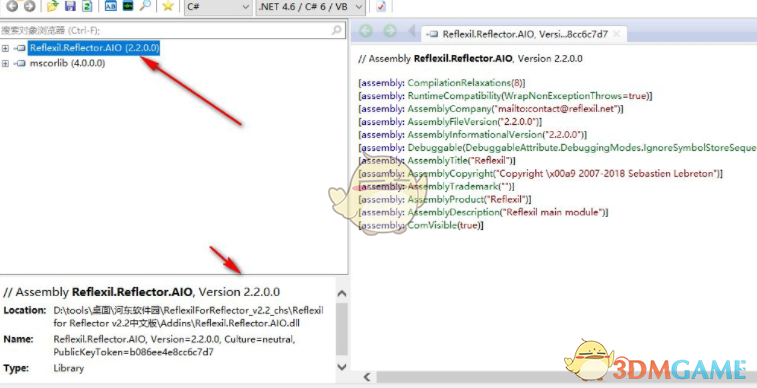 Reflexil for Reflector(DLL代码注入工具) 2.2