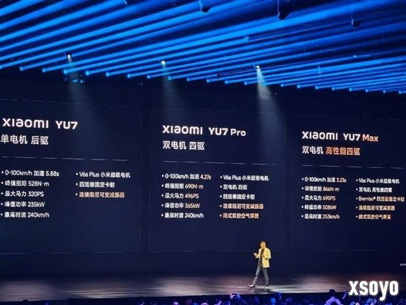 雷军：小米YU7标准版绝非丐版 仅续航就超越友商Pro或Max