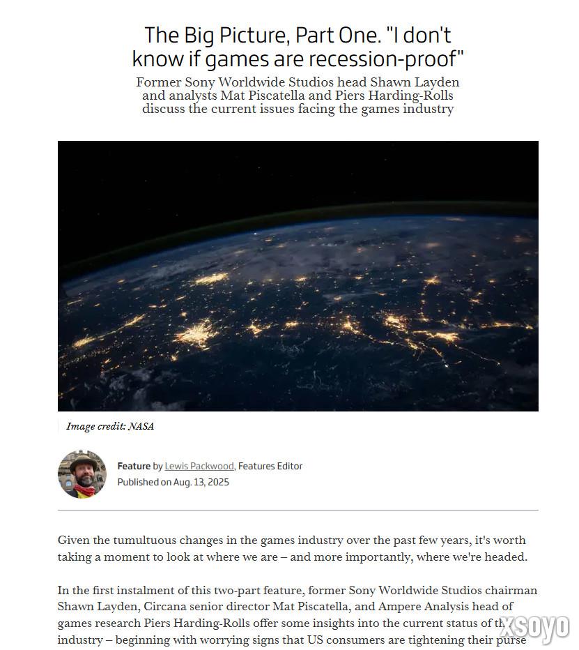 前PS高管痛批Game Pass：让开发商变成工资奴隶