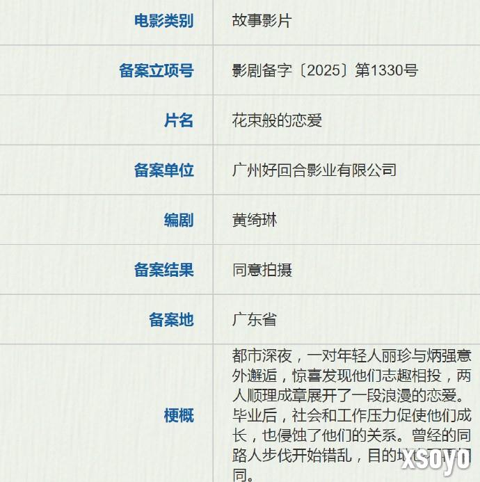 阿珍爱上阿强！中国翻拍《花束般的恋爱》电影立项