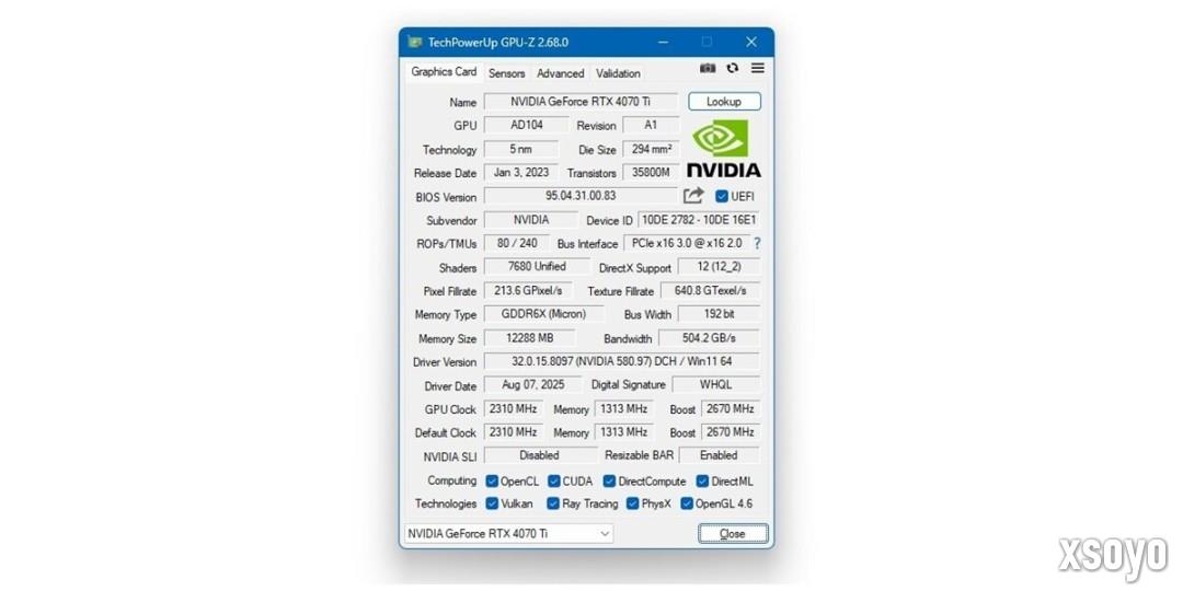 GPU-Z更新至2.68.0版 支持5050 Laptop等新GPU