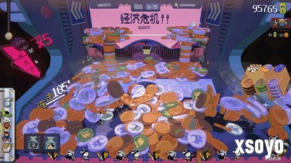 结合 roguelike 与推币机玩法的手机新作《浣熊推币机》