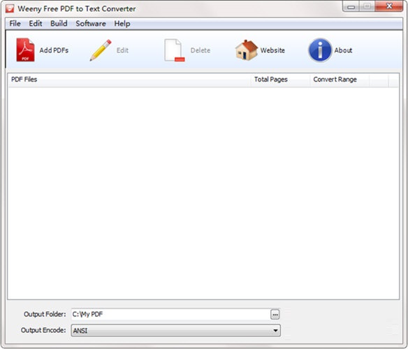 Weeny Free PDF to Text ConverterV1.3