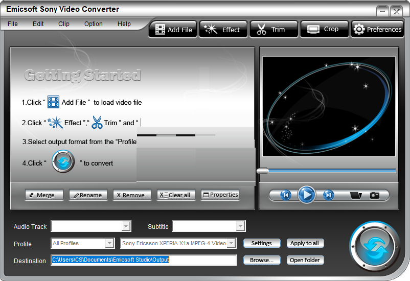 Emicsoft Sony Video ConverterV4.1.20