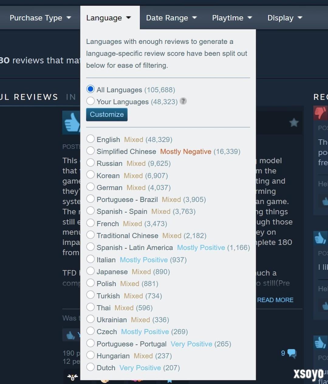 同一游戏 两个评分！Steam更新基于语言显示评测分数