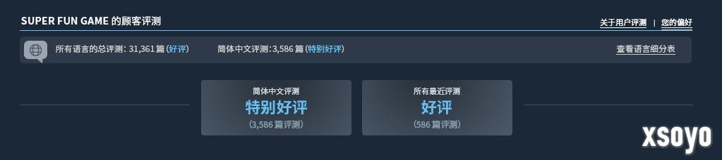同一游戏 两个评分！Steam更新基于语言显示评测分数