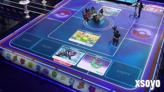 《宝可梦卡牌》世界大赛新演出引热赞 巨大地板直播精彩比赛