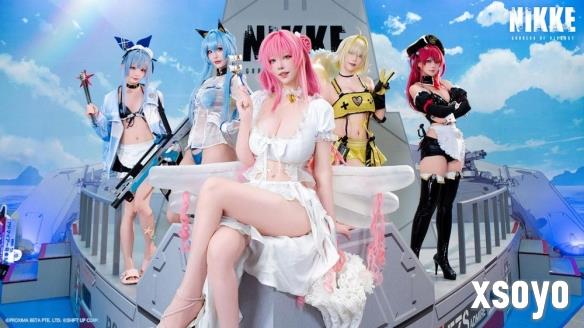 东京Comic Market《胜利女神 妮姬》展位泳装造型吸睛