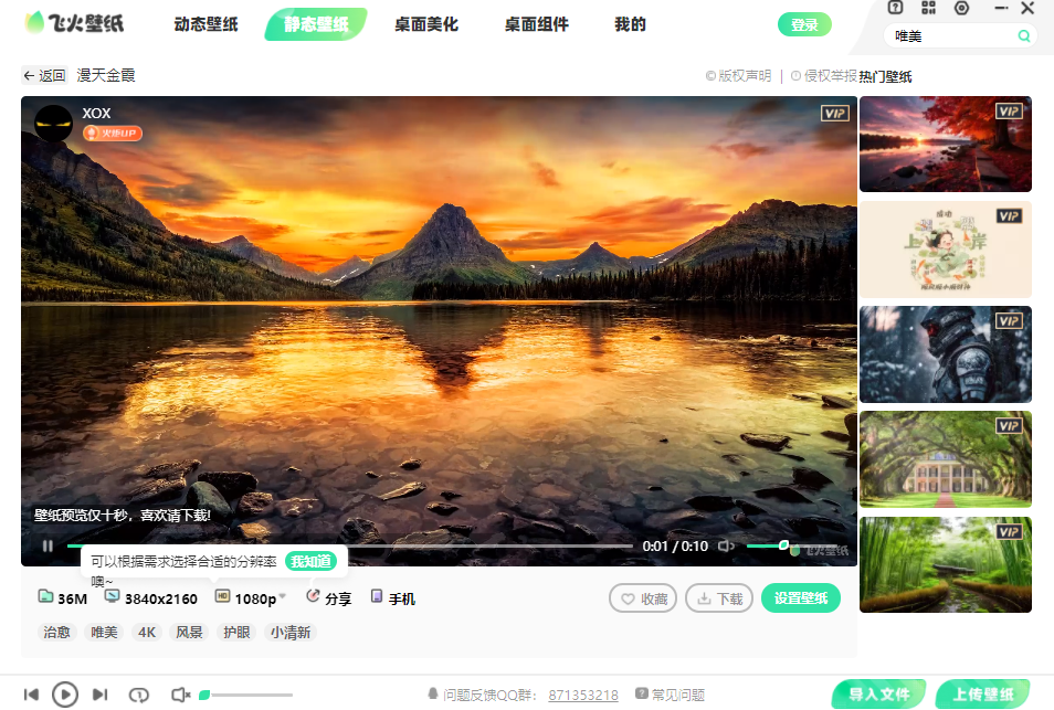 飞火动态壁纸32位2.3.3.0