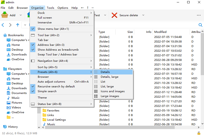 PeaZip电脑版v8.1.0