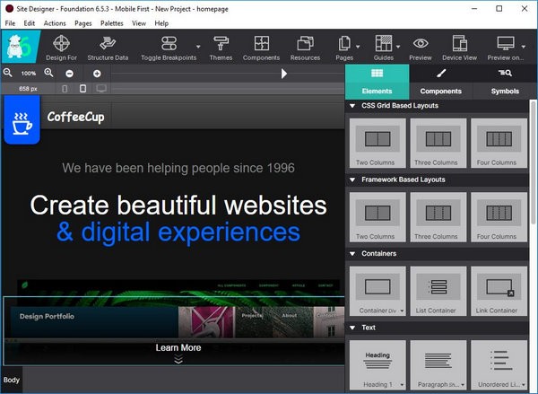CoffeeCup Responsive Site DesignerV4.0.3071