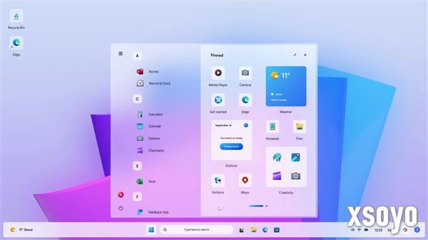 Windows12.2概念设计曝光：全新开始菜单 支持Windows7主题