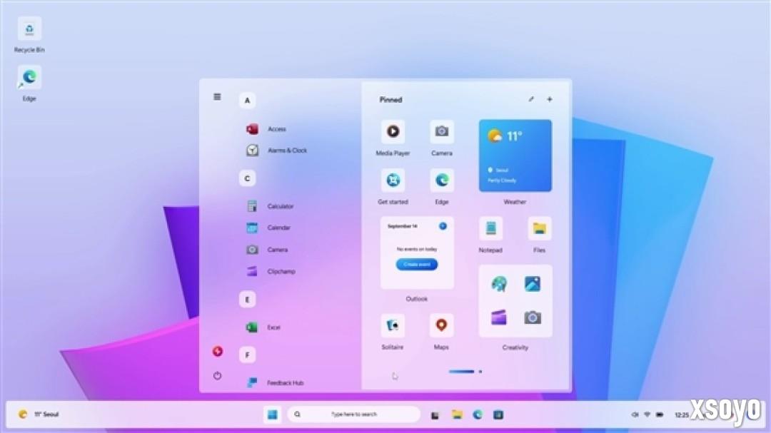 Win12.2概念设计曝光：全新开始菜单 支持Win7主题