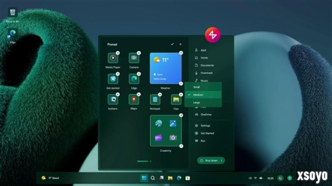 Win12.2概念设计曝光：全新开始菜单 支持Win7主题