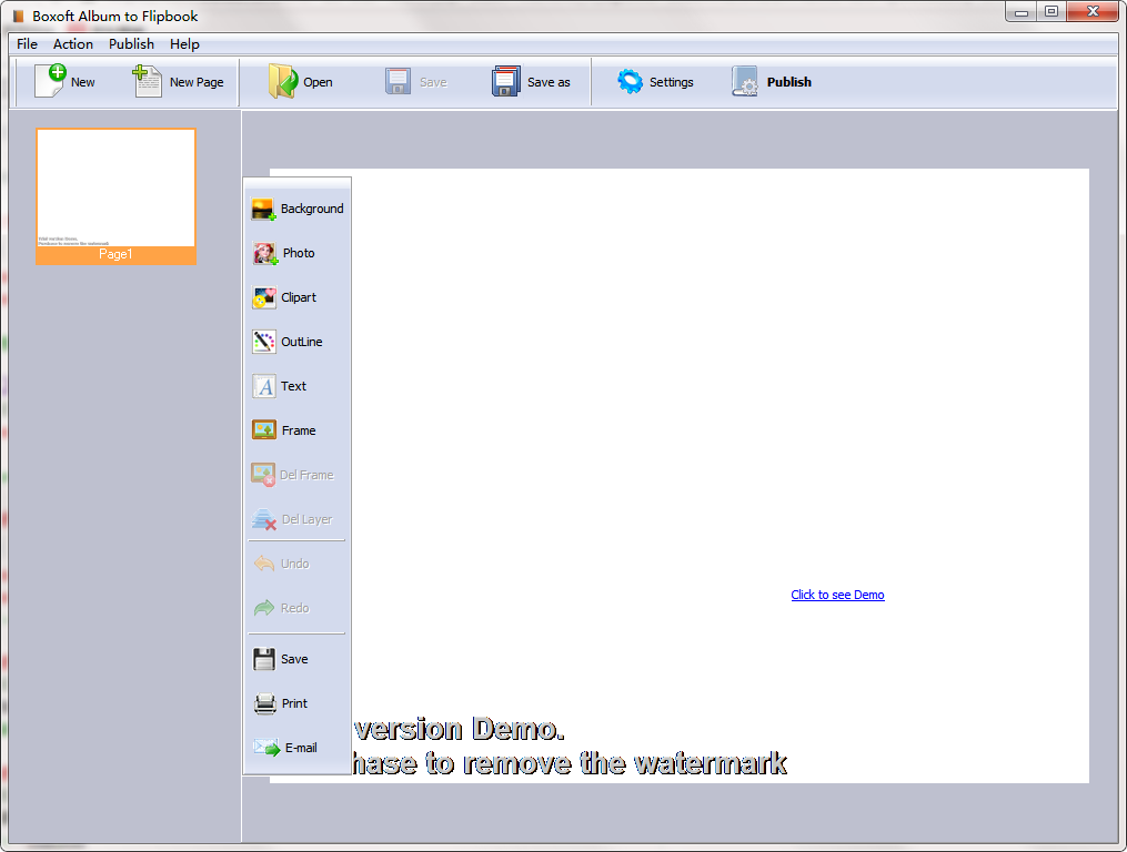 Boxoft Album to Flipbook1.0