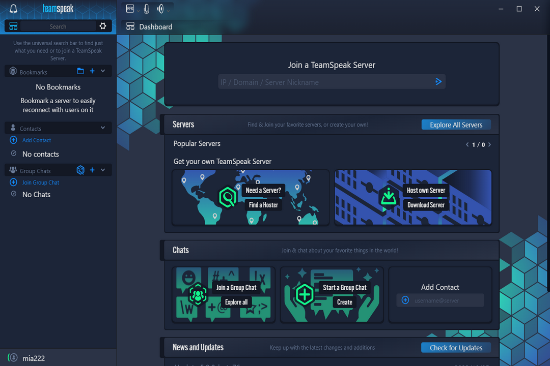 TeamSpeak电脑版5.0